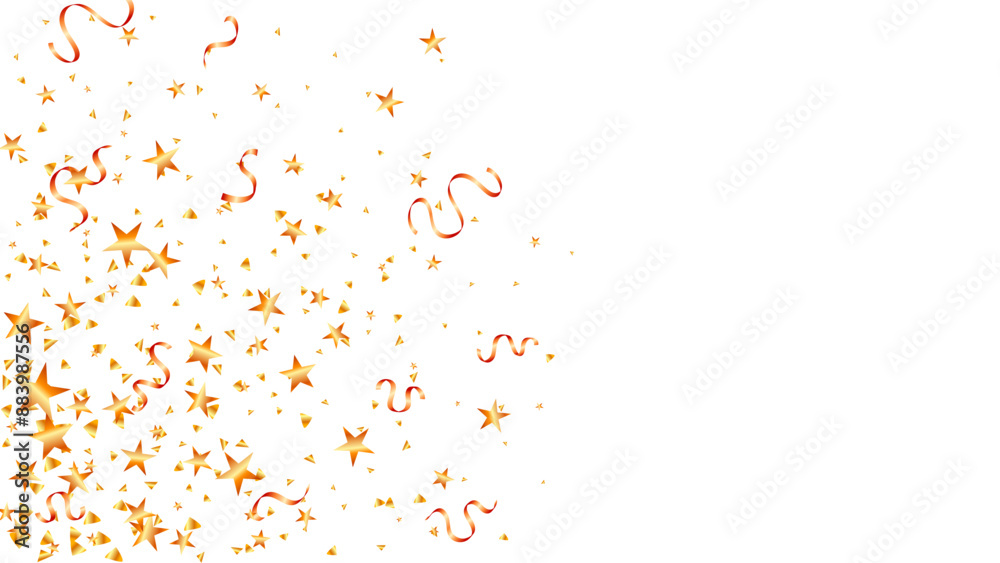vector gold star confetti and tinsel element decoration party background, invitation card vector gold star confetti and tinsel element decoration party background, invitation card