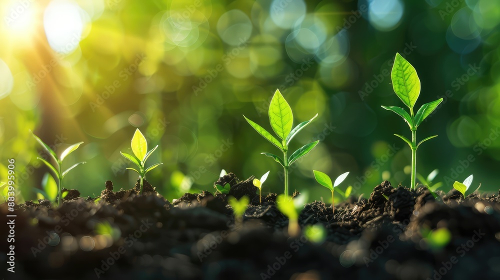 The seedling grows with the working axes of growth. Young plants grow. The seedling grows with the working axes of growth. Young plants grow.