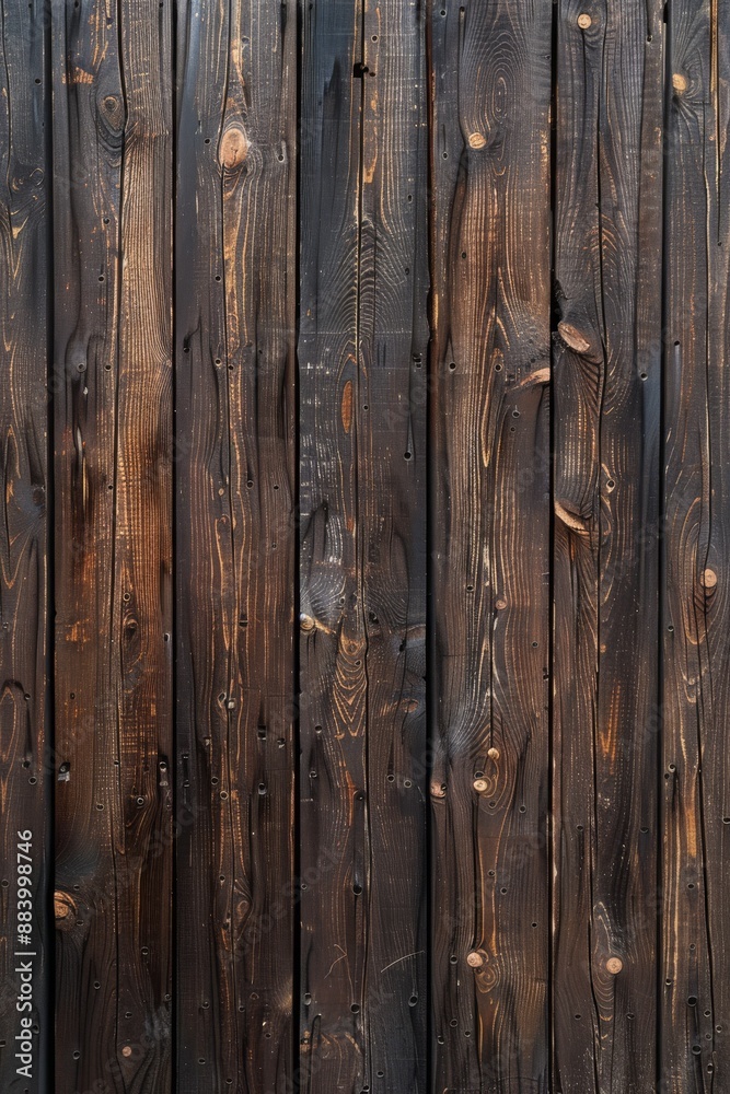 Naklejka premium Vintage Wooden Wall: Aged Planks Backdrop