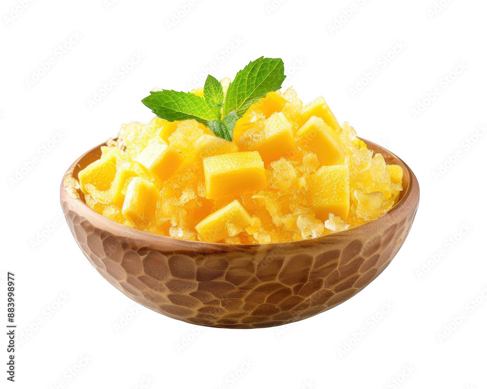 Mango Shaved Ice with Mango Cubes Mango Shaved Ice with Mango Cubes