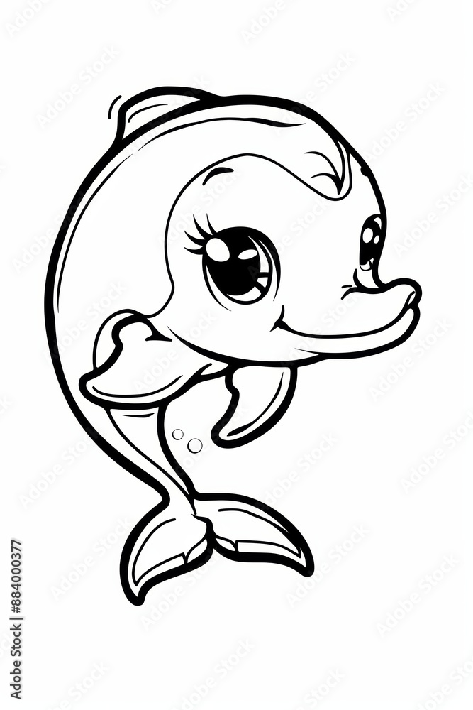 dolphin with mermaid coloring pages, sticker, kawaii, baby, huge eyes dolphin with mermaid coloring pages, sticker, kawaii, baby, huge eyes