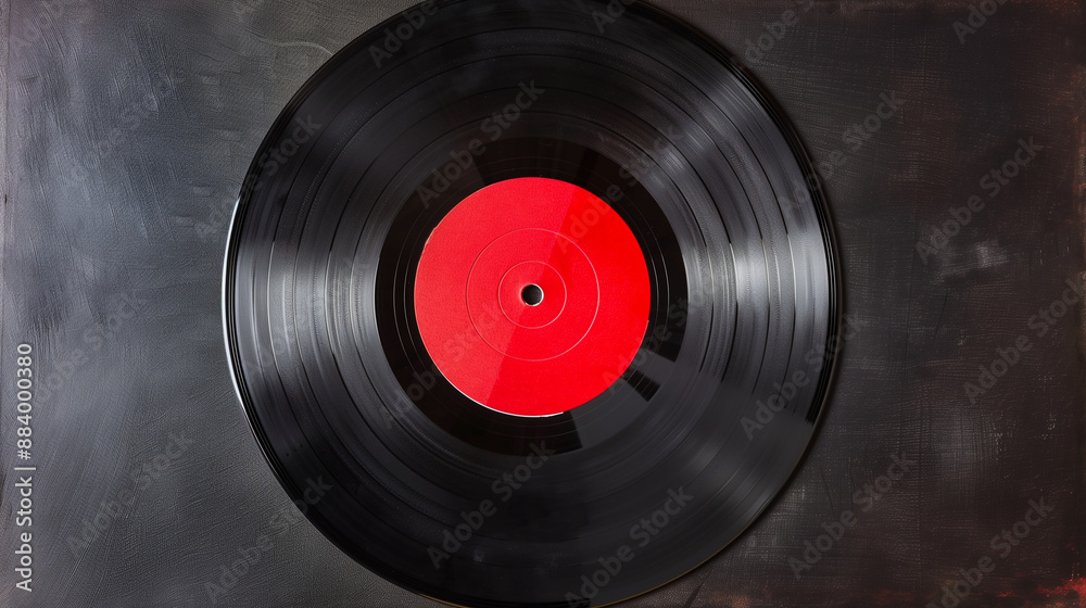 old vinyl record with red label old vinyl record with red label