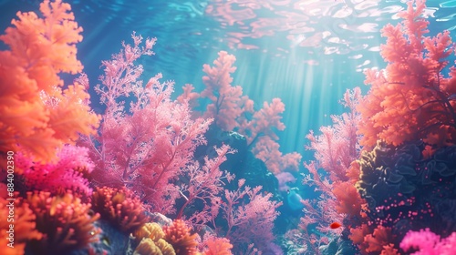 Coral reef underwater wallpaper photo