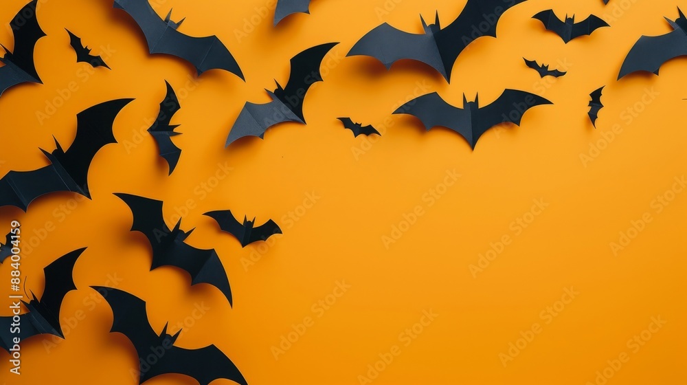 Halloween top view composition with empty space Halloween top view composition with empty space
