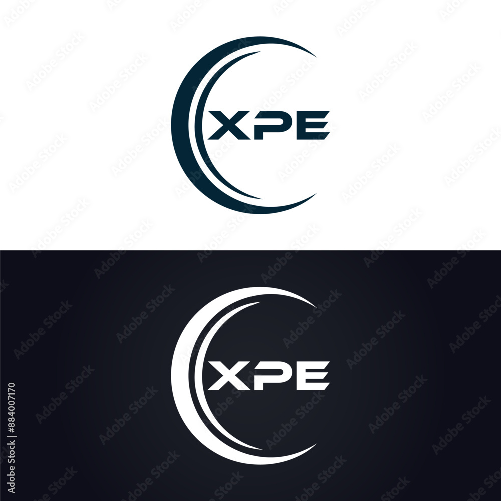 XPE logo. X P E design. White XPE letter. XPE, X P E letter logo design. X P E letter logo design in GOLD, GOLDEN LOGO, THREE, style. letter logo set in one artboard. X P E letter logo vector design.