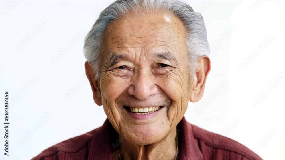 Portrait of a senior man smiling with grey hair and a happy expression Portrait of a senior man smiling with grey hair and a happy expression