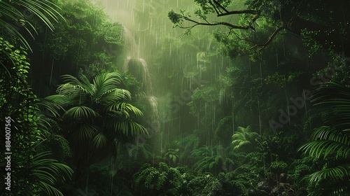 rainforest pattern wallpaper