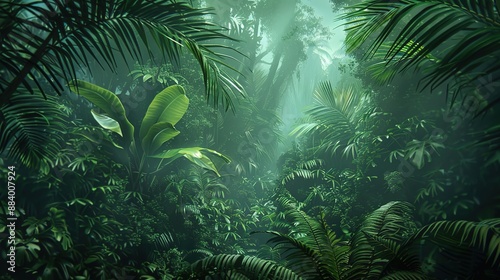 rainforest pattern wallpaper © pixelwallpaper