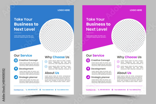 Corporate creative colorful business flyer template design set, abstract business flyer, vector template design or business poster template design Business Flyer Corporate Flyer Template Geometric,