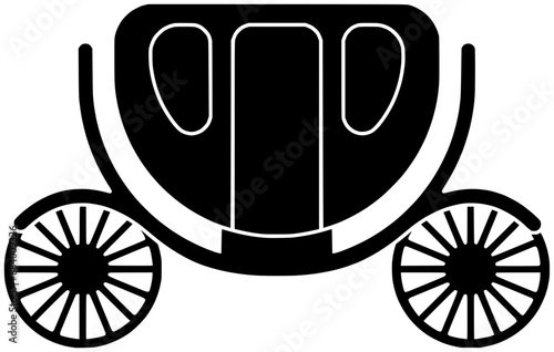 conestoga illustration wagon silhouette pioneer logo transportation icon old outline carriage transport vehicle wheel wooden rural countryside wood history shape queen antique car for vector graphic