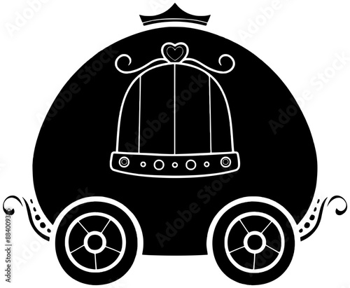 conestoga illustration wagon silhouette pioneer logo transportation icon old outline carriage transport vehicle wheel wooden rural countryside wood history shape queen antique car for vector graphic