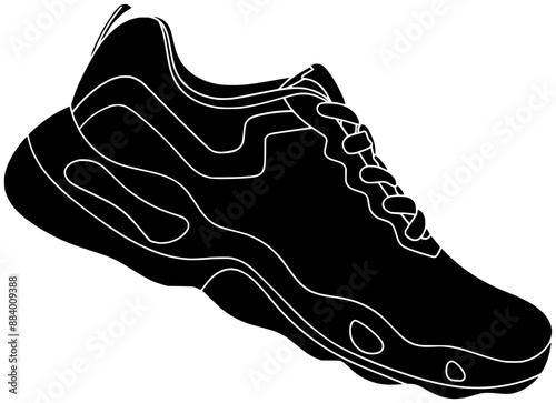 shoelace illustration red silhouette lace logo shoe icon fashion outline style footwear sport clothing foot wear knot sneaker string shape tie equipment rope for vector graphic background