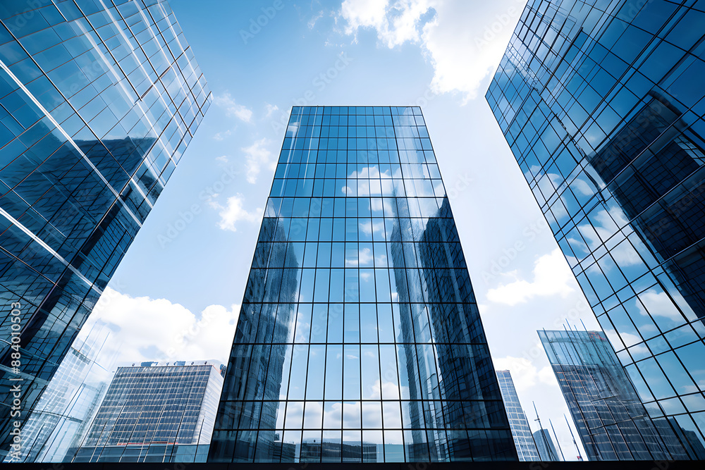Intricate Modern Skyscraper in Vivid Urban Landscape - A Display of Architectural Excellence Intricate Modern Skyscraper in Vivid Urban Landscape - A Display of Architectural Excellence