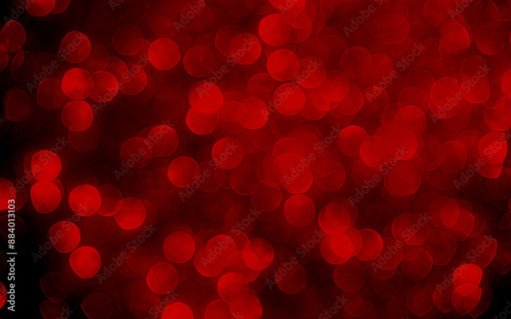 Background bokeh red abstract pattern design glitter celebration night fantasy bubble decoration bright glowing festive holidays backdrop , glimmer effect glamour magic heaven glowing Fantasy.