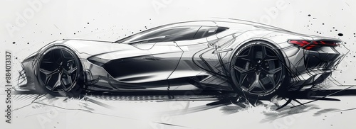 Industrial designer, car design. Generative AI