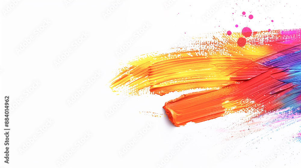 Abstract brush art in vibrant watercolors against a white background, ideal for web design and artistic presentations. Abstract brush art in vibrant watercolors against a white background, ideal for web design and artistic presentations.