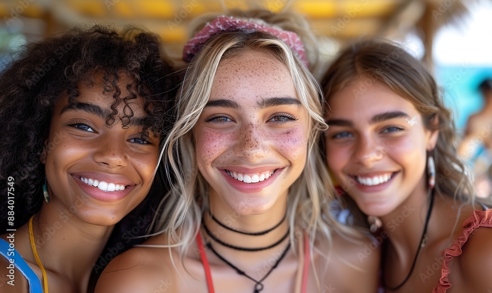 A multicultural group of friends laugh together at the camera, embodying the spirit of youth and community inclusivity. A multicultural group of friends laugh together at the camera, embodying the spirit of youth and community inclusivity.