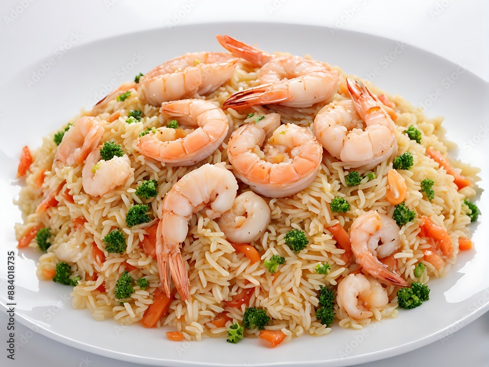 Shrimp Fried Rice with Broccoli and Carrots Shrimp Fried Rice with Broccoli and Carrots