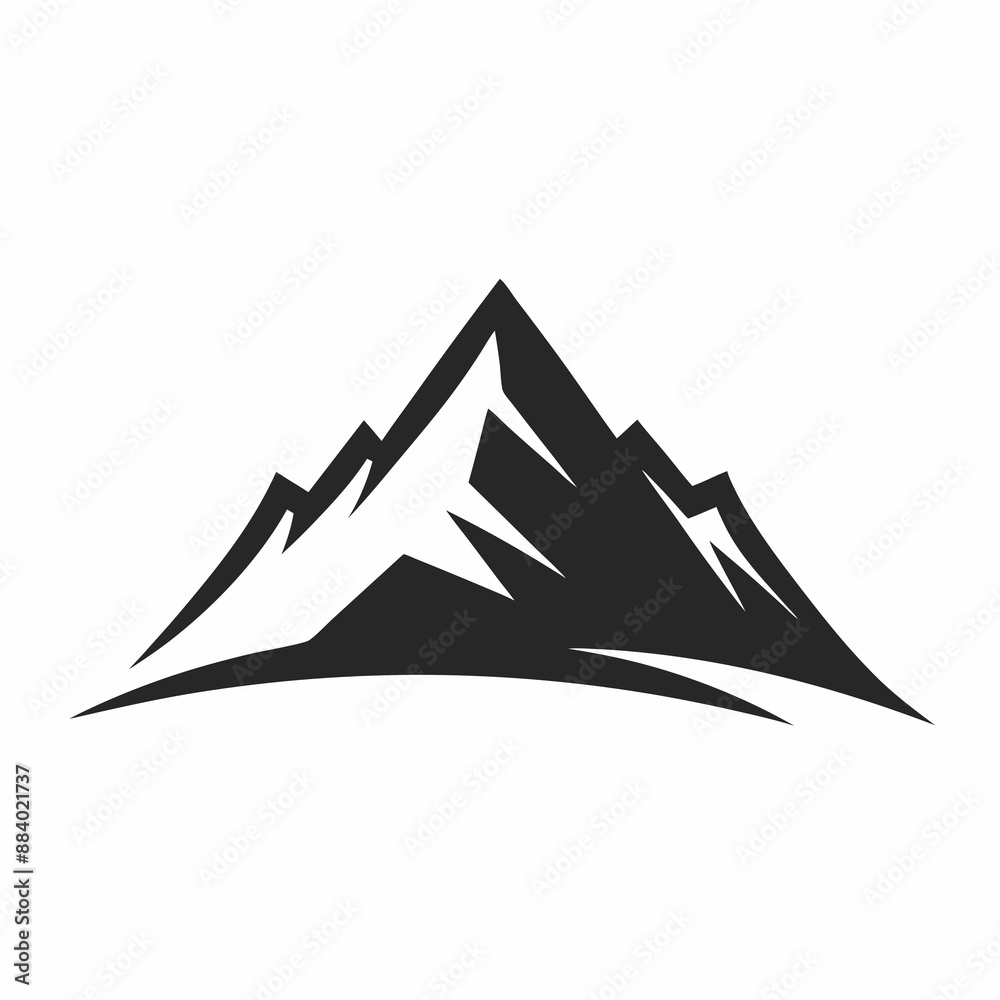 Mountain icon logo design vector art illustration Mountain icon logo design vector art illustration