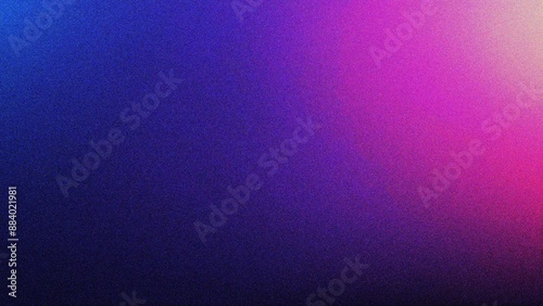 Blue purple noisy color gradient banner, dark textured poster header cover backdrop design