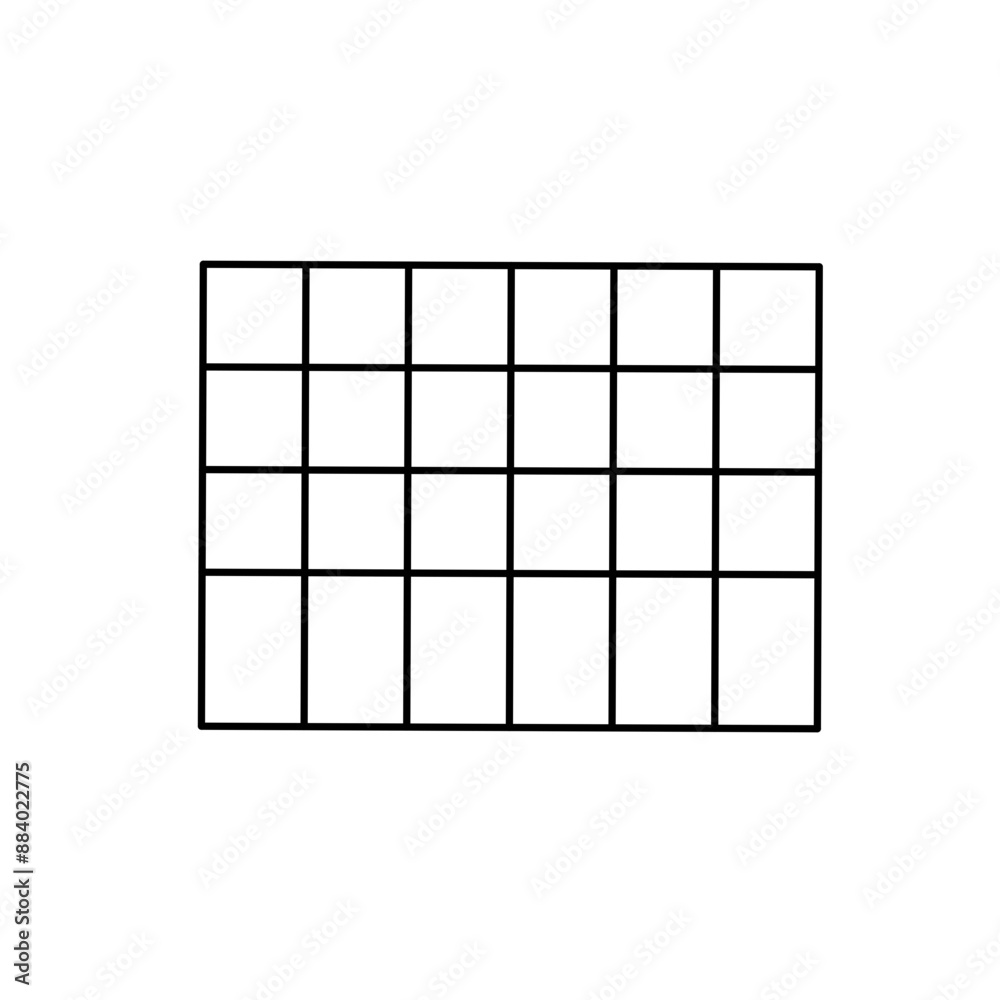 Simple stylized data table layout template
