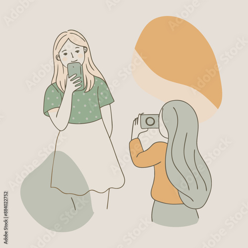 Girl vector illustration design and art.