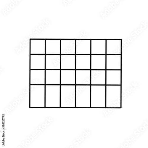 Simple stylized data table layout template