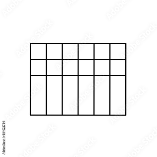 Simple stylized data table layout template