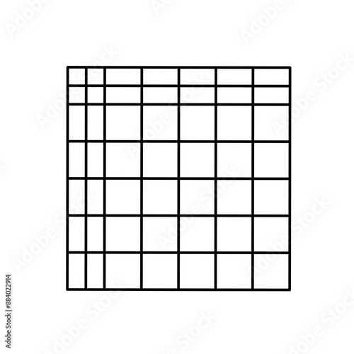 Simple stylized data table layout template