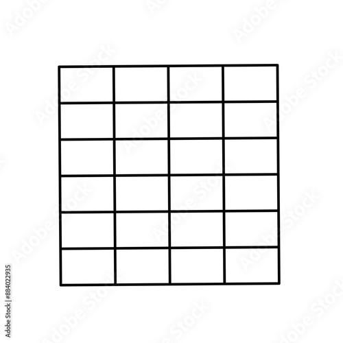 Simple stylized data table layout template