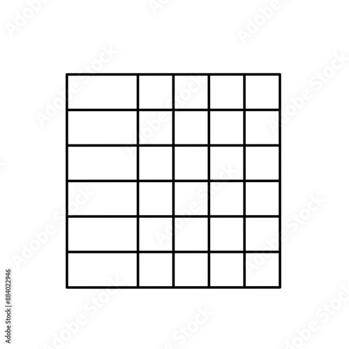 Simple stylized data table layout template