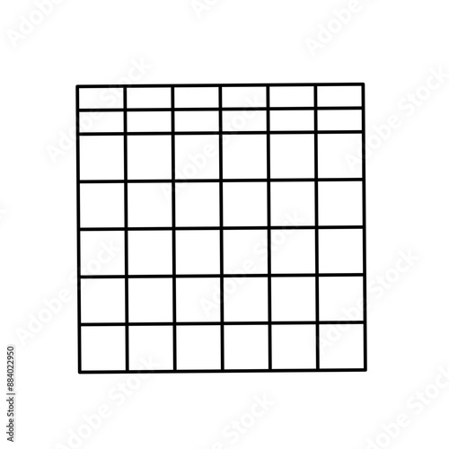 Simple stylized data table layout template