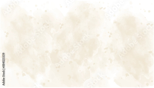 Vector watercolor art background. Old paper. Marble. Stone. Beige watercolour texture for cards, flyers, poster, banner. Stucco. Wall. Brushstrokes and splashes. Painted template for design.
