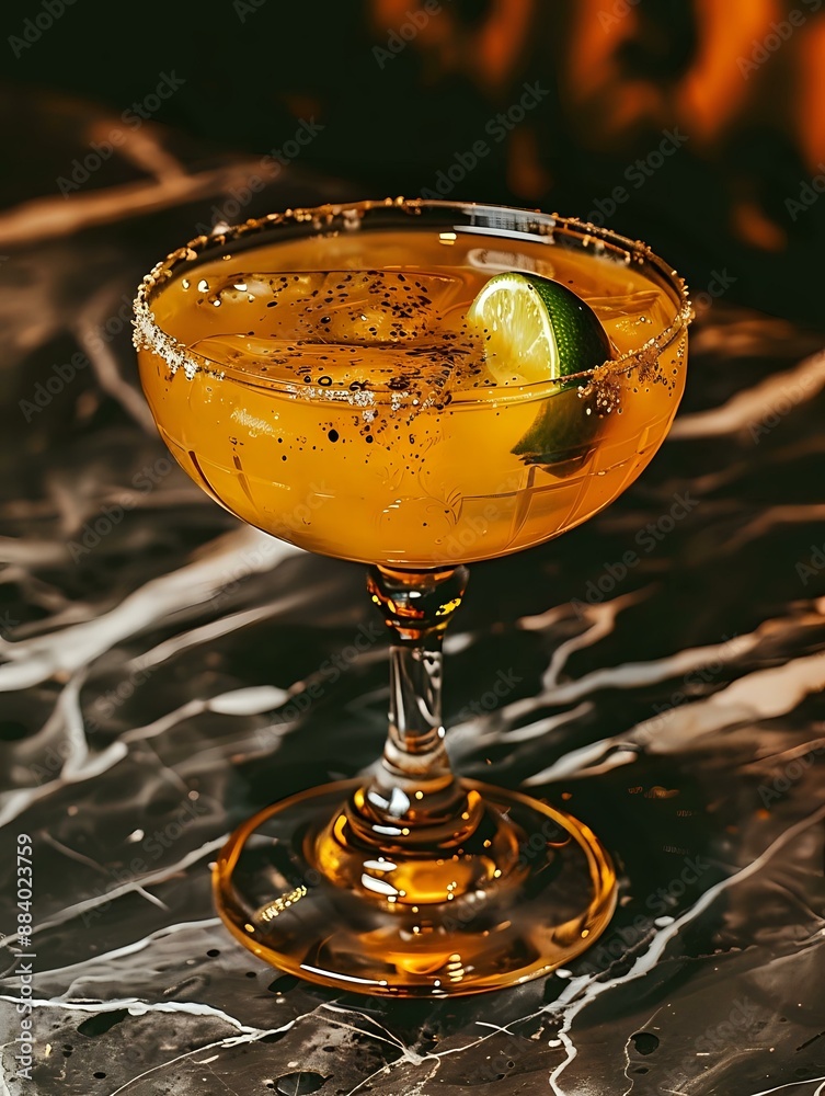 Salt Rimmed Glassware with Fresh Herbs and Lime Salt Rimmed Glassware with Fresh Herbs and Lime