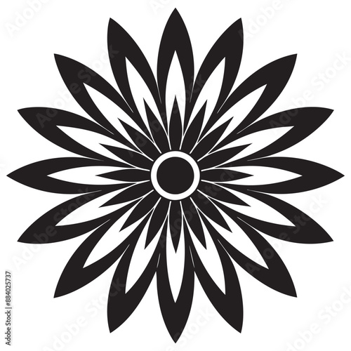 mandala flower vector illustration 