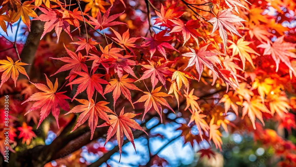 leaves on a Japanese maple tree in autumn
leaves on a Japanese maple tree in autumn