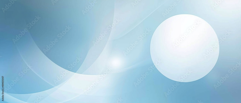 Abstract background with soft blue and white tones, featuring smooth curves and a large white circle Abstract background with soft blue and white tones, featuring smooth curves and a large white circle