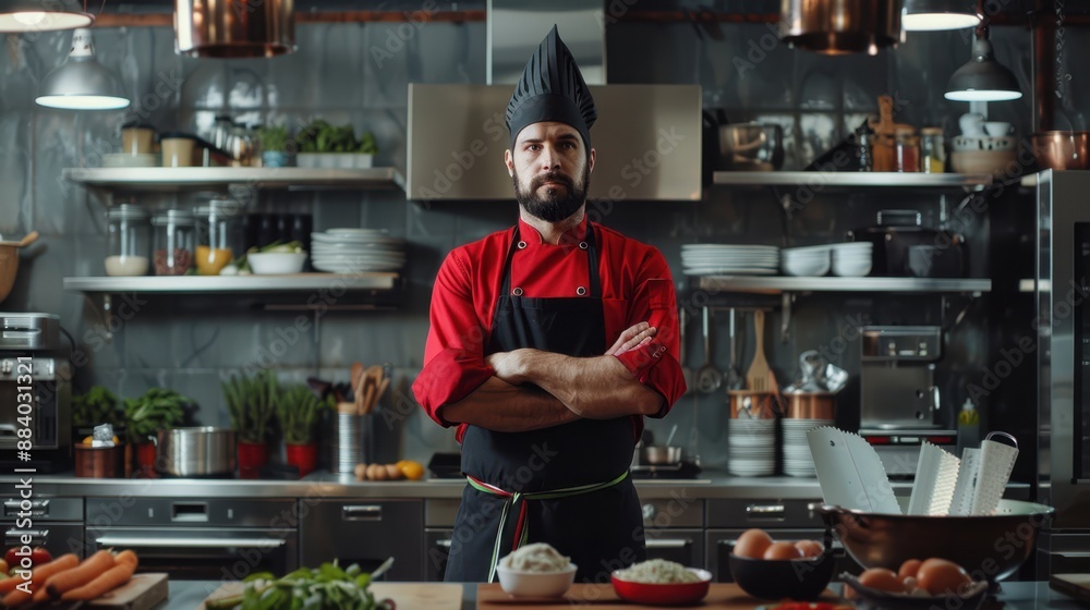 The Chef in Red Uniform The Chef in Red Uniform