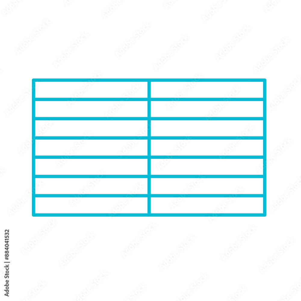 Simple stylized data table layout template Simple stylized data table layout template
