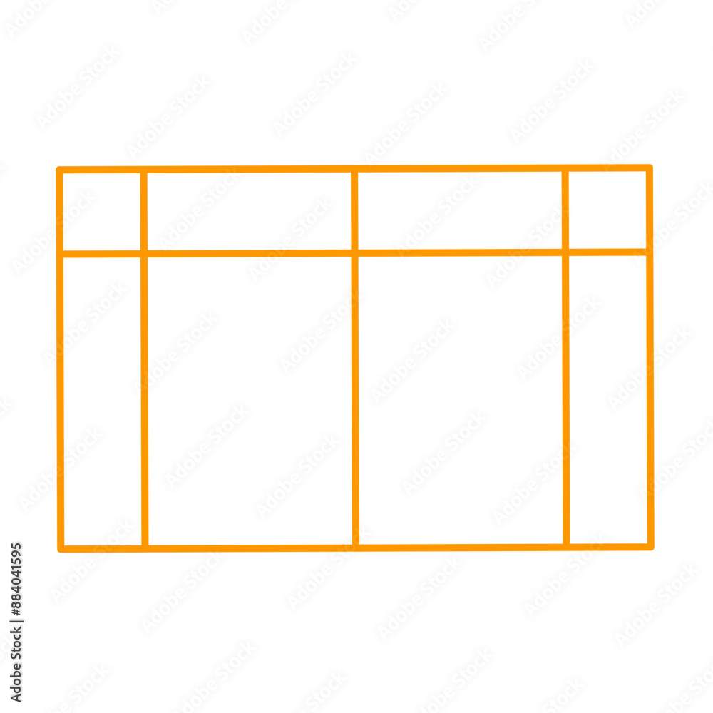 Simple stylized data table layout template Simple stylized data table layout template