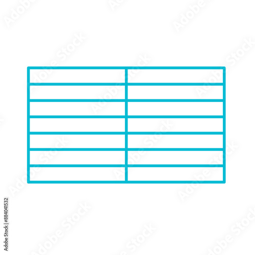 Simple stylized data table layout template