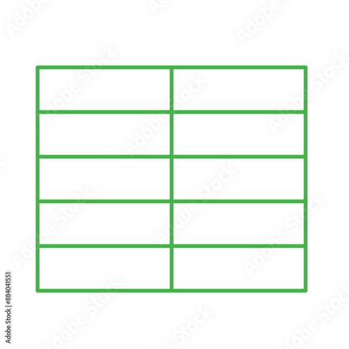 Simple stylized data table layout template