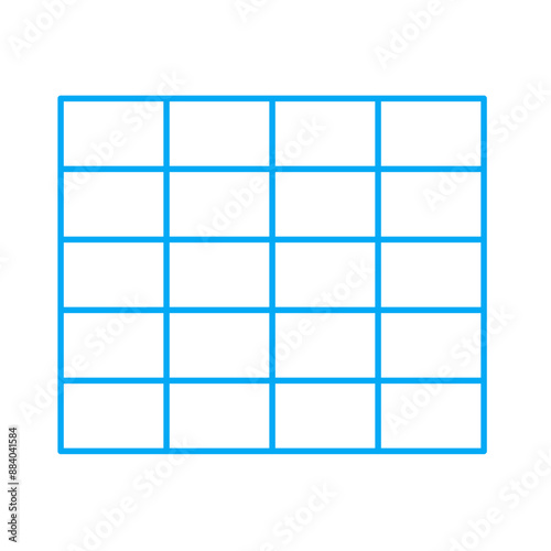 Simple stylized data table layout template