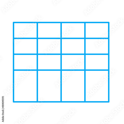 Simple stylized data table layout template