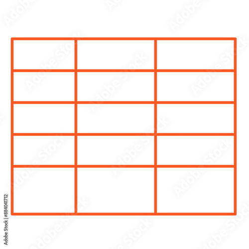 Simple stylized data table layout template