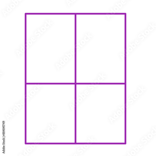 Simple stylized data table layout template