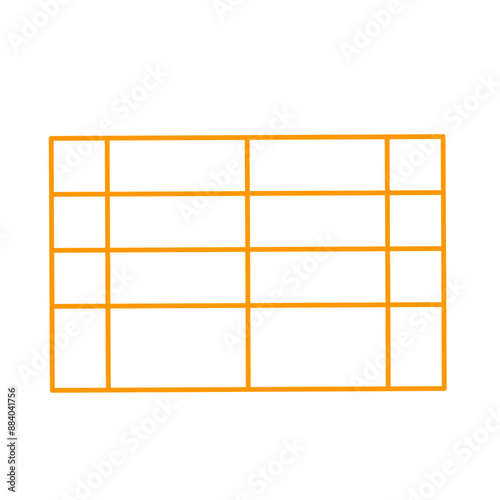 Simple stylized data table layout template