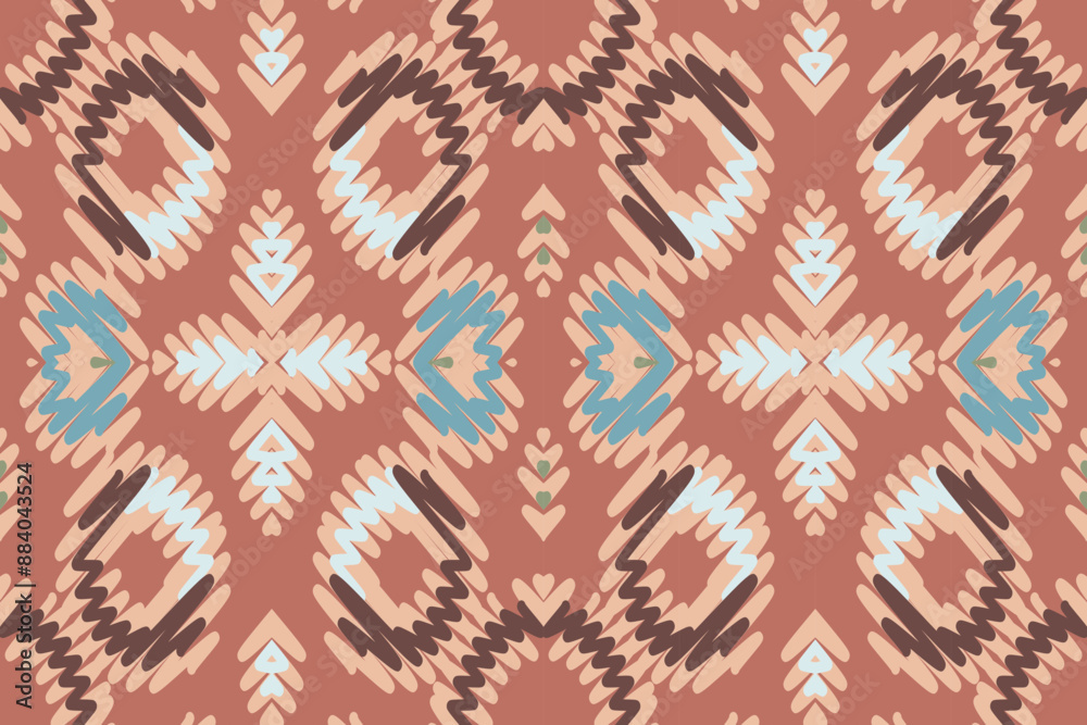 Ethnic abstract beautiful art. Ikat seamless pattern in tribal, folk embroidery, Mexican style. Aztec geometric art ornament print. Design for carpet, wallpaper, clothing, wrapping, fabric. Ethnic abstract beautiful art. Ikat seamless pattern in tribal, folk embroidery, Mexican style. Aztec geometric art ornament print. Design for carpet, wallpaper, clothing, wrapping, fabric.