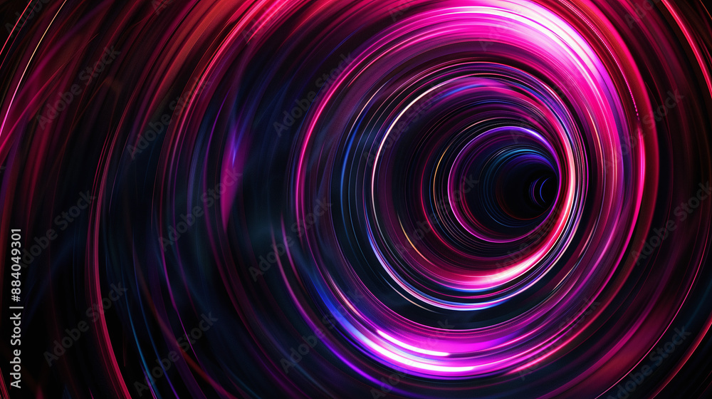 Abstract Neon Vortex with Glowing Light Trails Abstract Neon Vortex with Glowing Light Trails