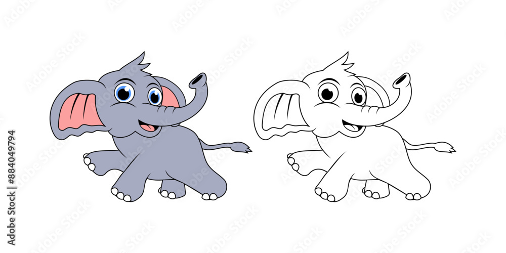 Elephant Cartoon Character Design Illustration vector eps format suitable for your design needs logo illustration animation etc Elephant Cartoon Character Design Illustration vector eps format suitable for your design needs logo illustration animation etc